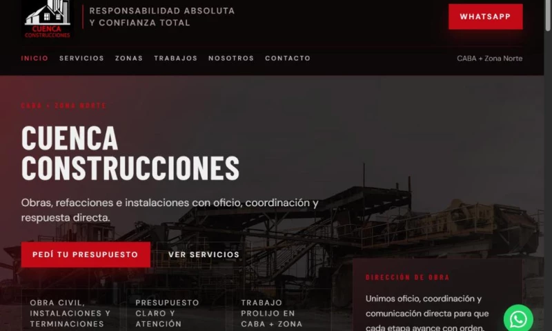 FrandoWeb - Cuenca Construcciones - Corporate Website