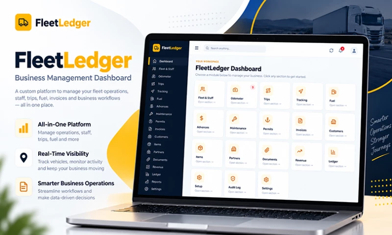 Asmaneez - FleetLedger Custom Business Management Software