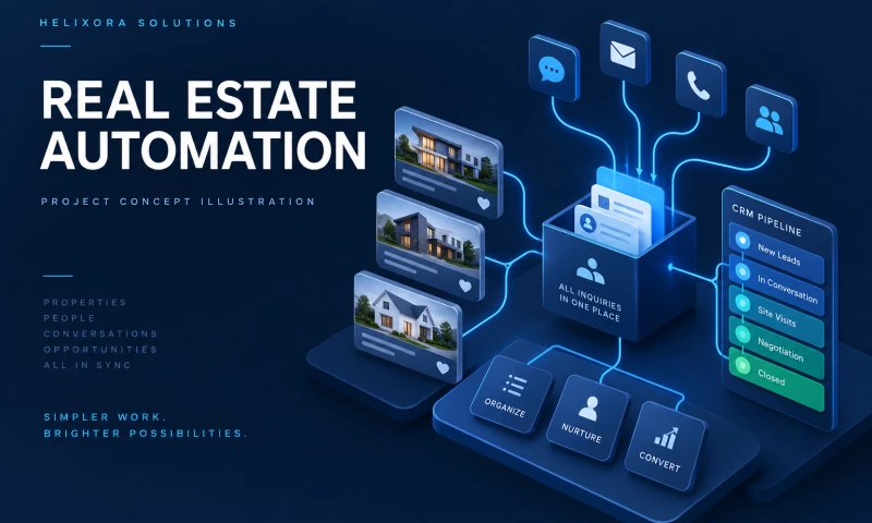 Helixora Solutions - Real Estate Lead Automation and Website Engineering