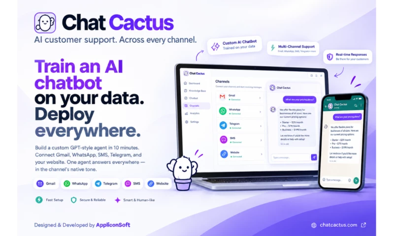 AppliconSoft LLC - ChatCactus | AI Customer Support Platform