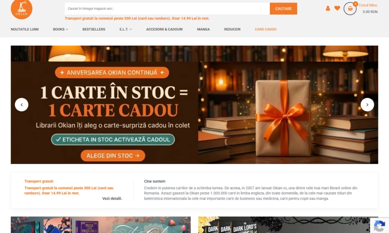 WeCode Romania - Okian.ro – online bookstore
