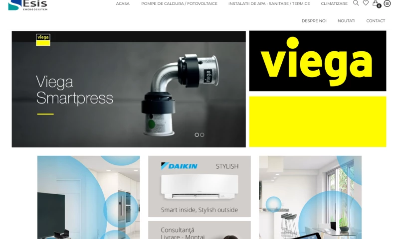 WeCode Romania - Esis – HVAC & sanitary installations store