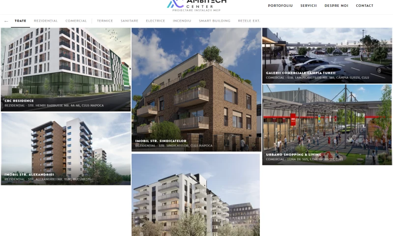 WeCode Romania - Ambitech Center – MEP design studio website