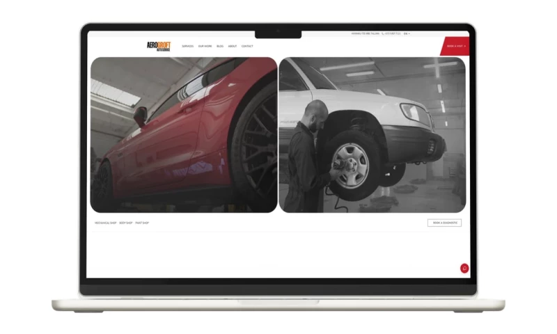 Bronic Labs - Aerogroft Auto Service car repair website
