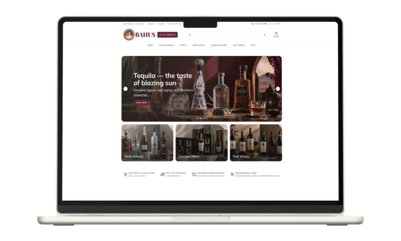 Bronic Labs - Bahus wine & spirits store with 7,000+ products
