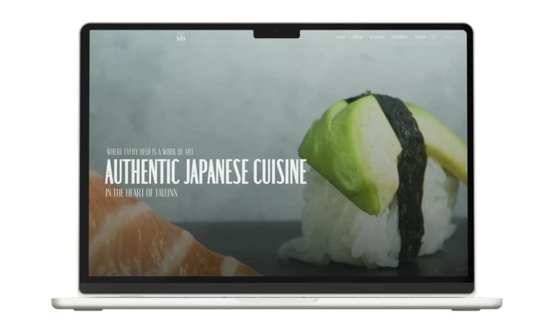 Bronic Labs - Maitsev Sushi restaurant site with online orders