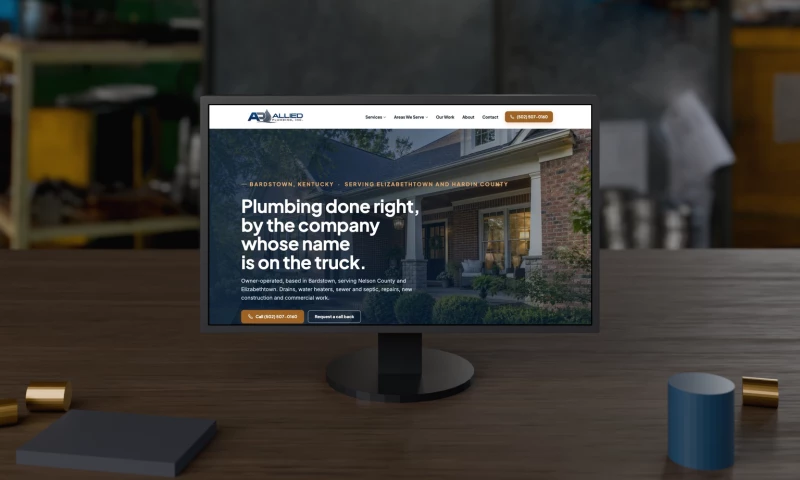 Shaun Wilson Designs - Allied Plumbing: Local Service Website Rebuild