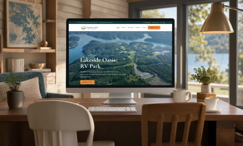 Shaun Wilson Designs - Lakeside Oasis: Website Refresh & Interactive Park Map