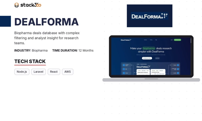 Stack360 - DealForma: Biopharma Deals Database