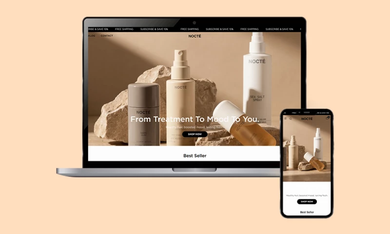 Weballures Technologies - Nocte Beauty E-Commerce Website Design & Development