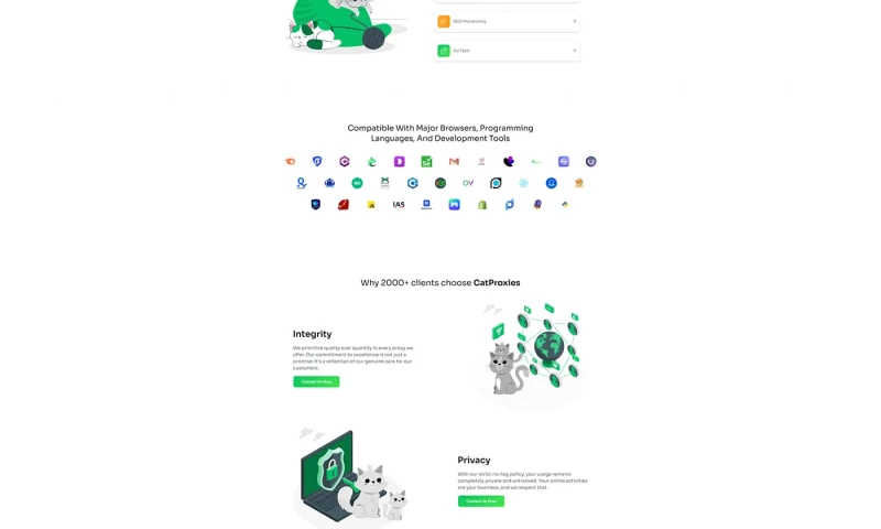 Paxerr - CatProxies Website & Customer Platform Rebuild