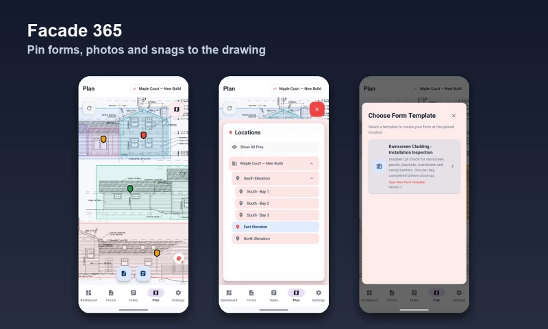 Brass Lantern Studios - Facade 365: field app, API and dashboard for a facade contractor