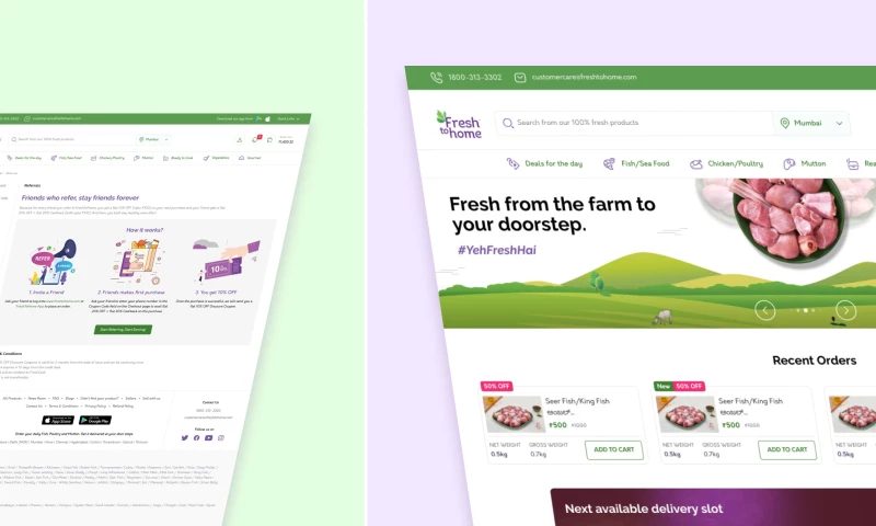 Lollypop Design Studio - FreshToHome E-commerce UX Case Study