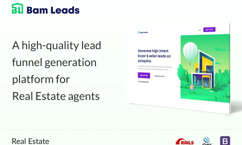 A high-quality lead funnel generation platform for Real Estate agents