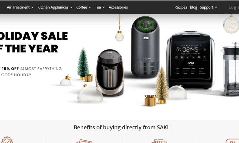 Saki: eCommerce Website Development