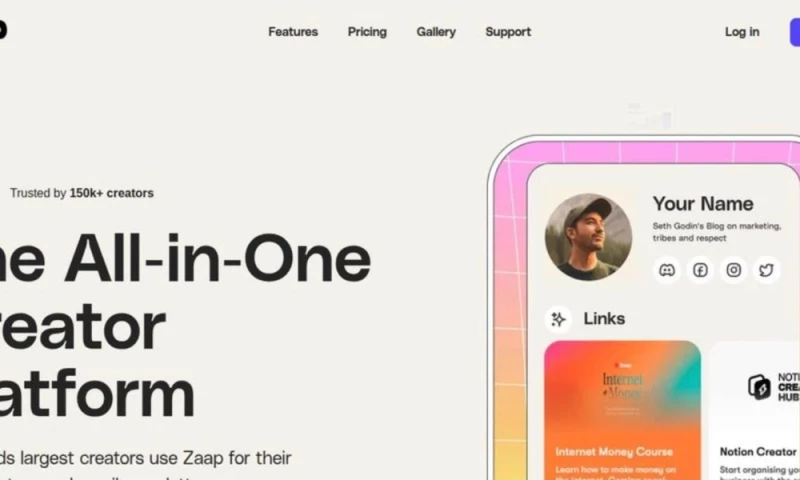 TKX Media - Zaap Creator Platform Website