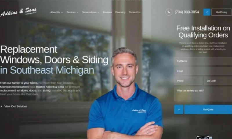 TKX Media - Adkins & Sons Website Redesign & Lead Generation
