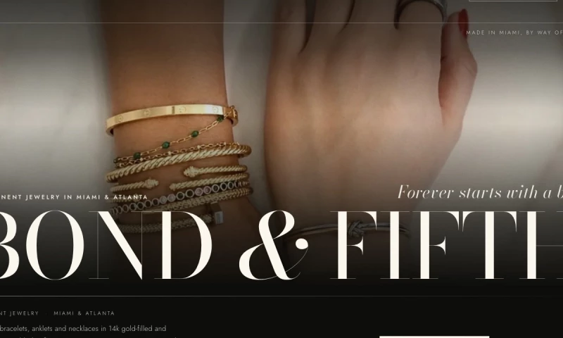 Luziq - Bond & Fifth website