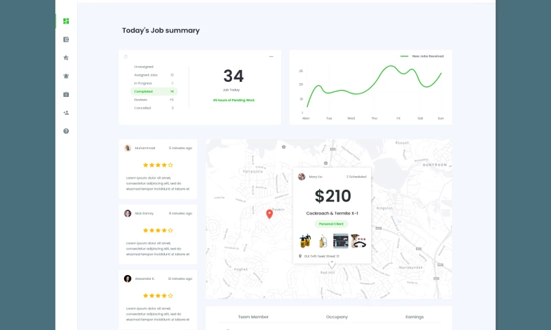 Field Services Management S-a-a-S Design