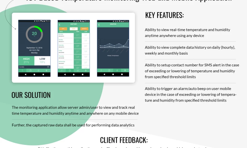 IDS Infotech Limited - IOT Based temperature monitoring system