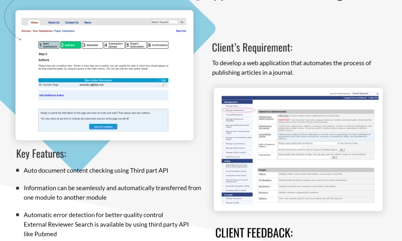 IDS Infotech Limited - Education Journal Publishing Application