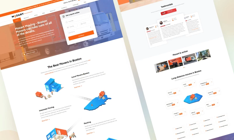 Webpop Design - Mozart Moving