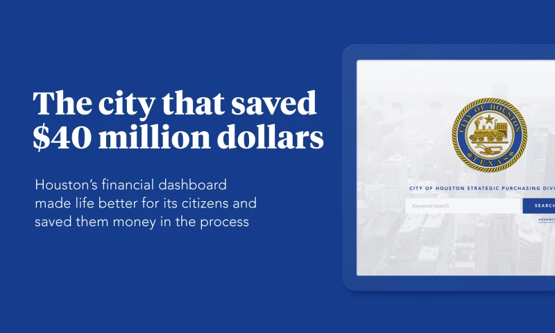 Custom software increases financial transparency for the entire City of Houston