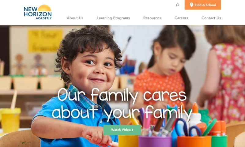 MJK Digital - New Horizon Academy Responsive Website