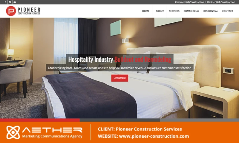 AETHER Marketing Communications - Pioneer Construction Services: Commercial Constructors