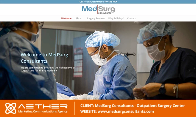 AETHER Marketing Communications - MedSurg Consultants: Outpatient Surgery Center