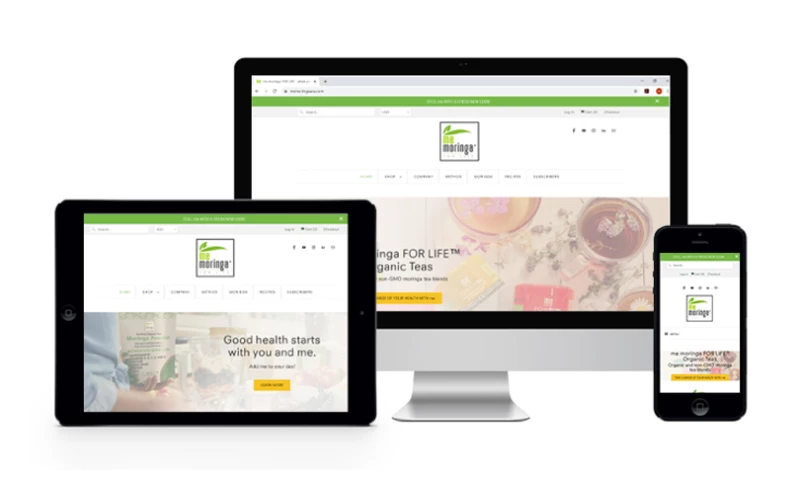 Blackribbit - me Moringa Web Store Overhaul