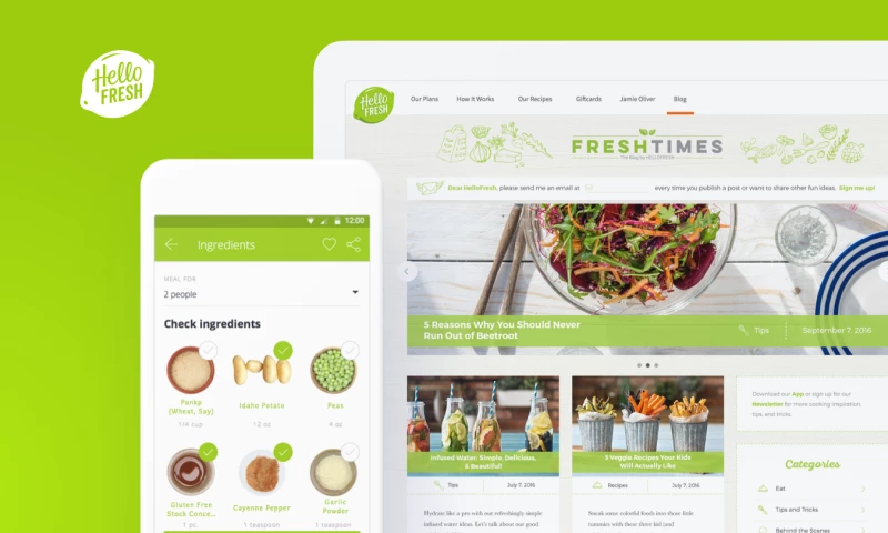 HelloFresh - an app for a $2.9B unicorn