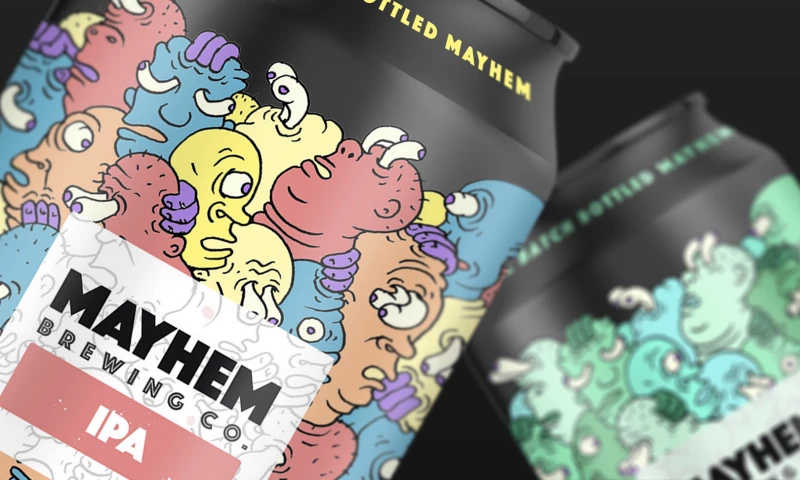 Brottman - Mayhem Brewing Package Design