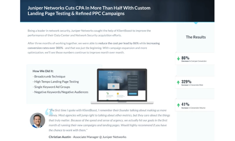 Juniper Networks - Case Study