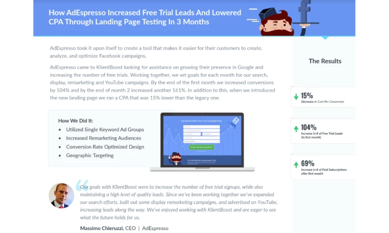 AdEspresso - Case Study