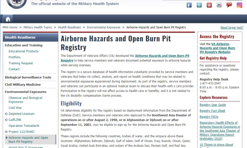 Department of Defense (AHOBPR)