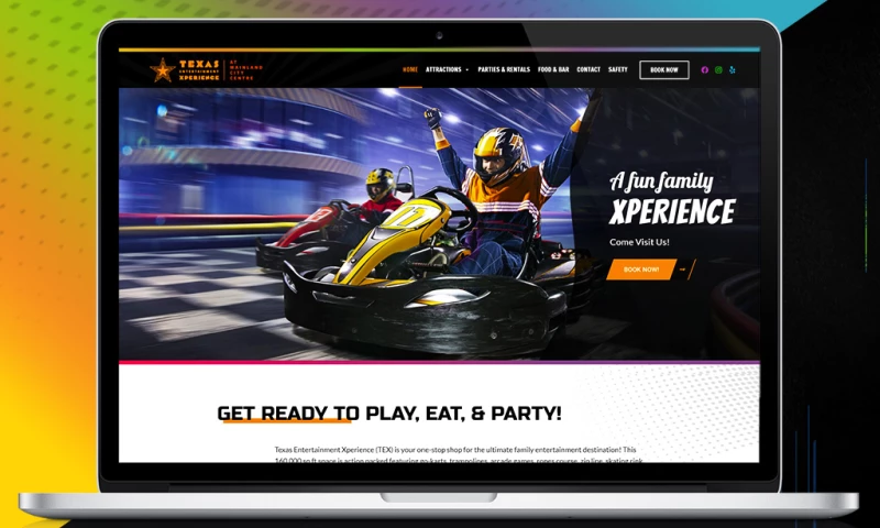 Twingenuity Graphics - Texas Entertainment Xperience - Website Redesign
