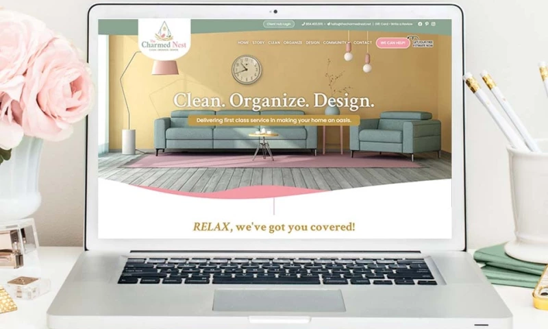 Twingenuity Graphics - The Charmed Nest Brand + Website