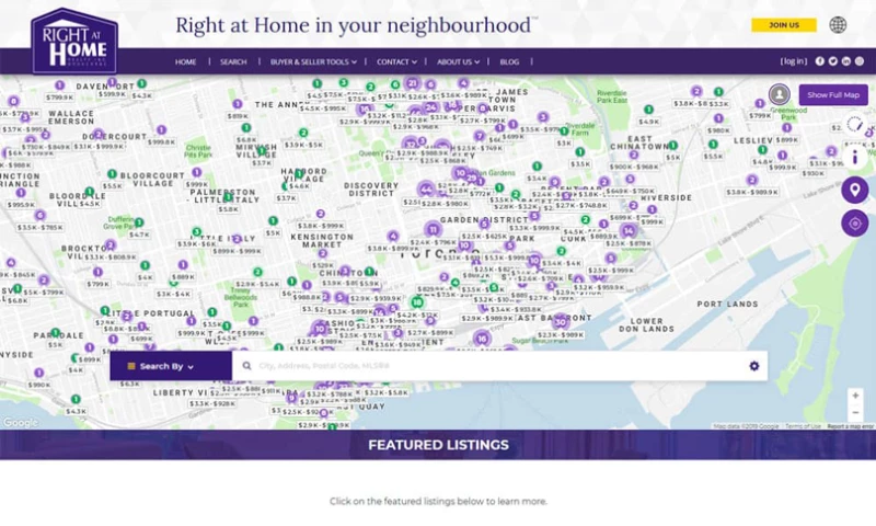 InCom - Right at Home Realty Website