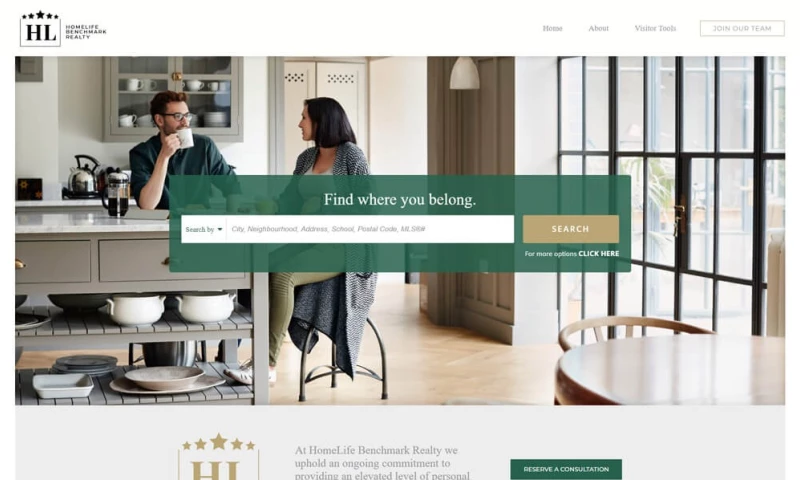 InCom - Homelife Benchmark Realty Website