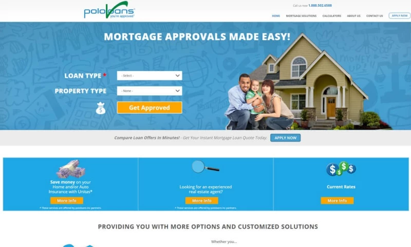 InCom - PoloLoans Mortgage Website