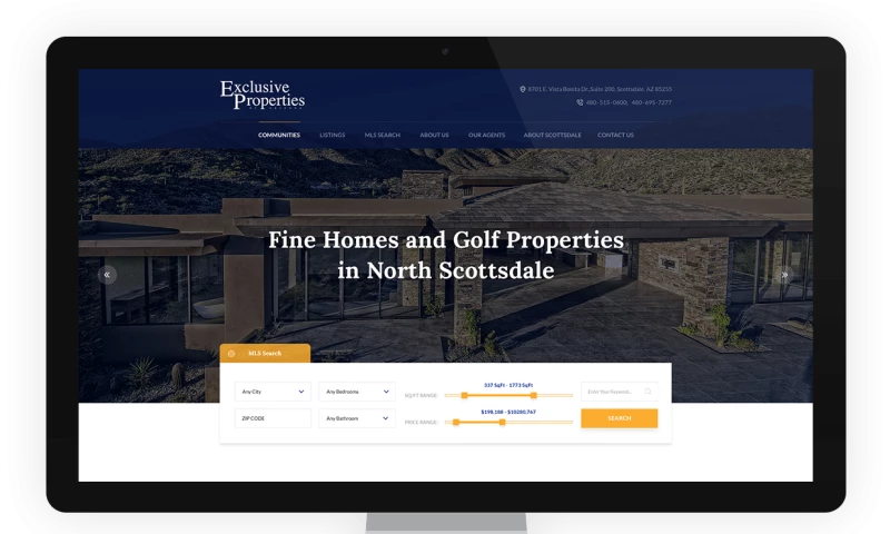 Exclusive Properties Website