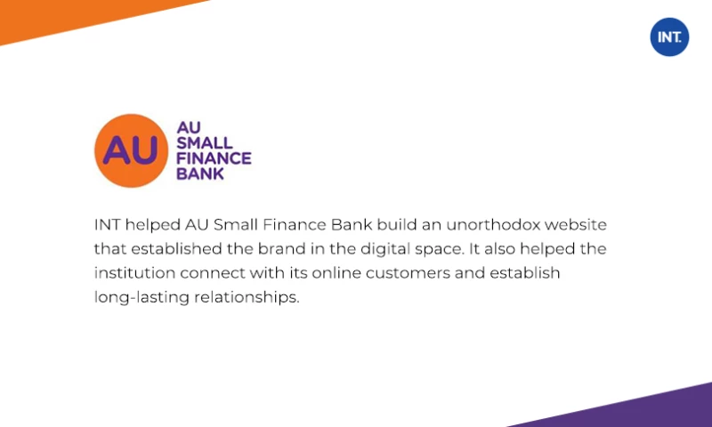Indus Net Technologies - Built an advanced featured website for online retail banking customers to provide seamless digital banking experience.