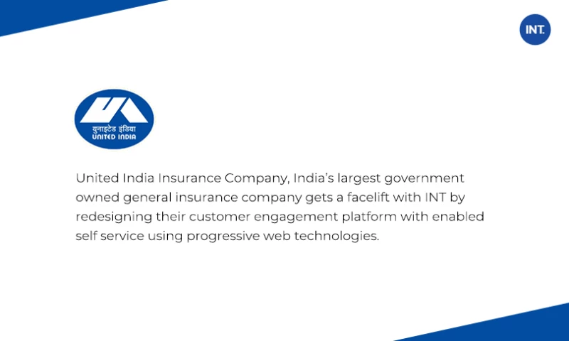 Indus Net Technologies - Enhanced customer experience with intuitive and super engaging interface for one of the largest public insurance provider in India.