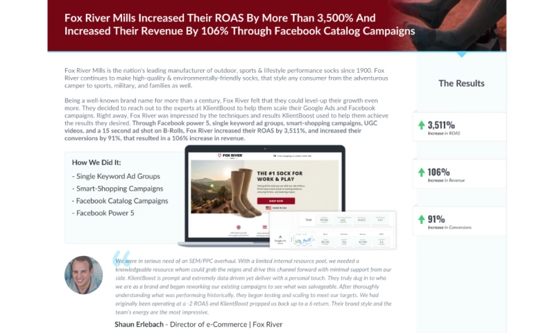 Fox River Mills - Case Study