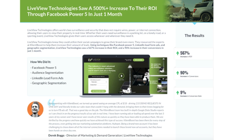 LiveView Technologies - Case Study