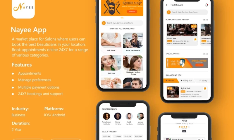 TecOrb Technologies - On Demand Salon Marketplace Solution