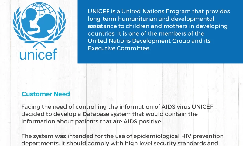 Qulix Systems - Development and Testing of Unicef HIV Database