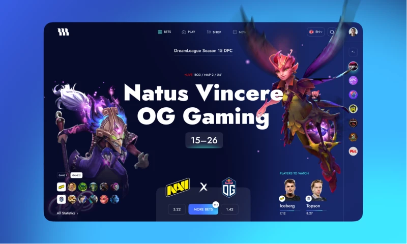 Clickable - Cybersport Bets — Game Page