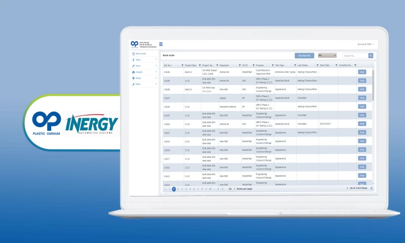 Plastic Omnium - Laboratory Management System
